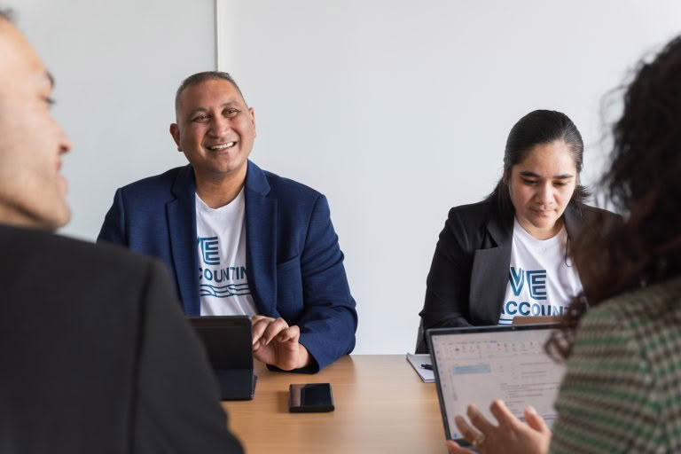 Business meeting with professionals discussing Small Business Tax